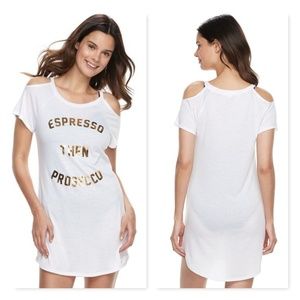 Cover up T-Shirt Swim Cover Up or night shirt Sz M NWT